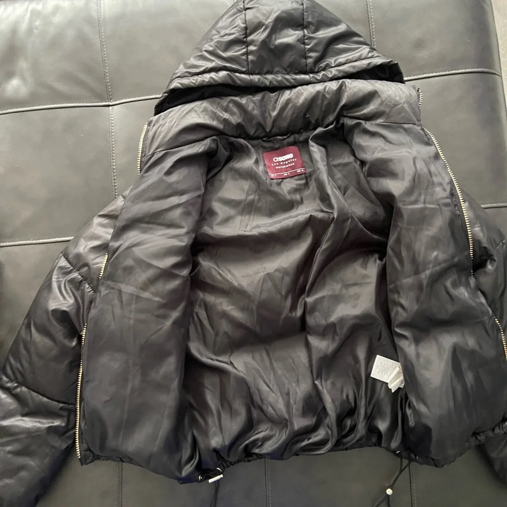 CI SONO Los Angeles Women’s Outerwear Cropped Puffer Jacket Black Size Small